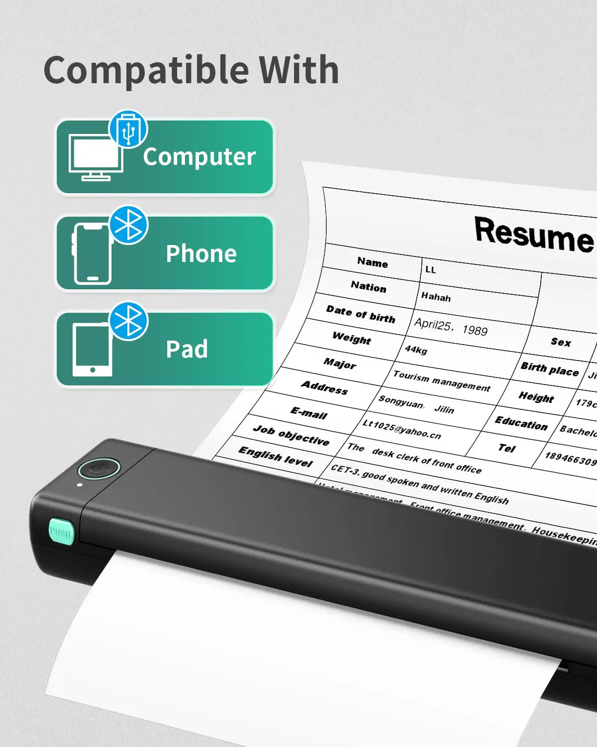 Phomemo M08F A4 Paper Printer Portable