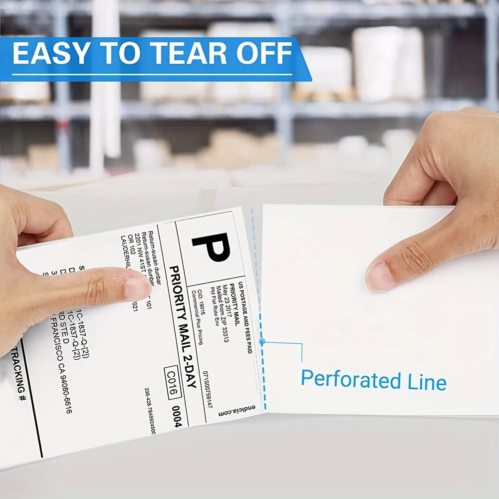 White Labels Sticker For Shipping Labels DHL UPS Express LOGO Barcode For P50/D100/D200