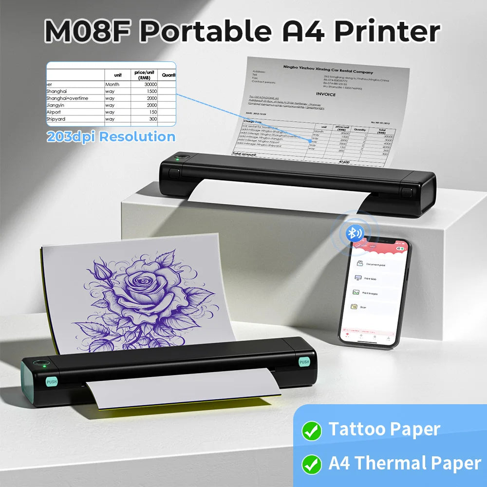 Phomemo M08F A4 Paper Printer Portable