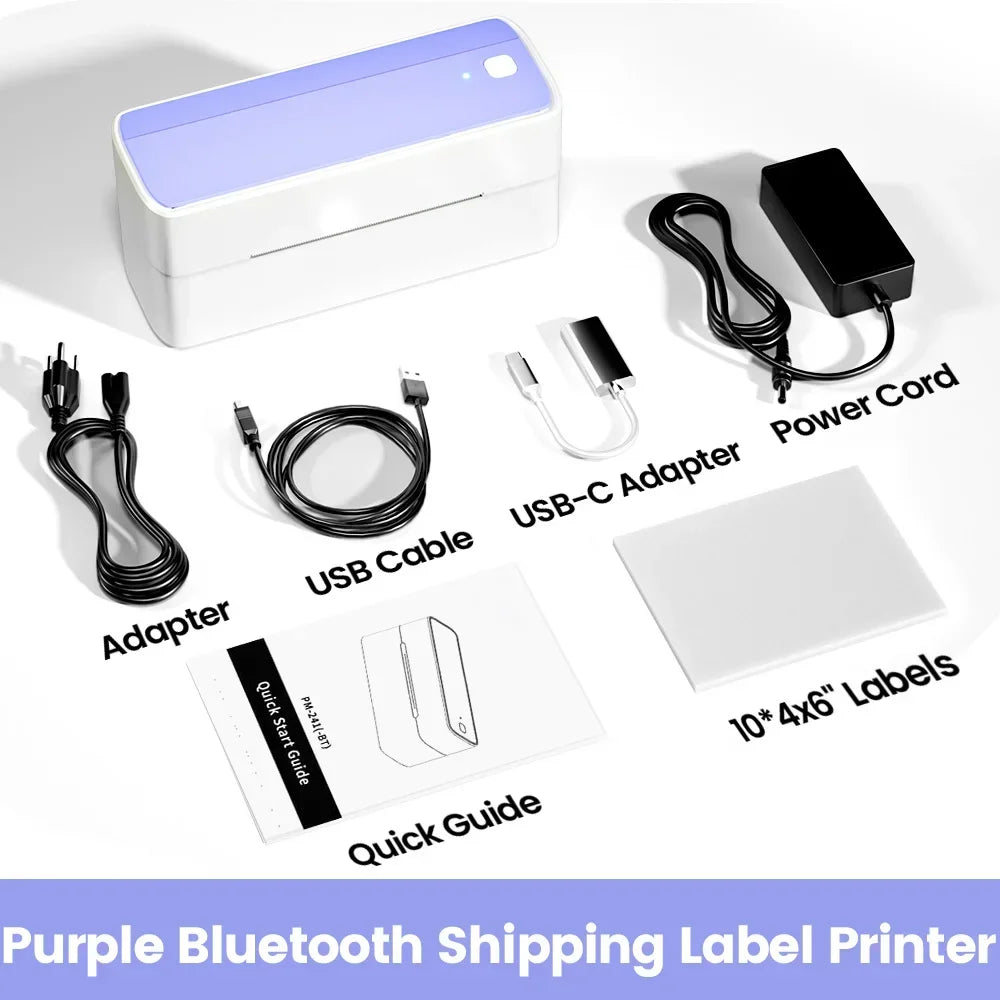 Printer Wireless Small Shipping Label Printer 4X6