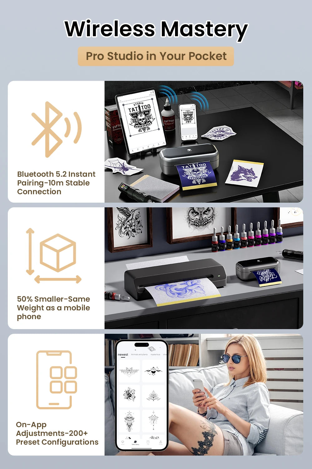 Phomemo TP31 Wireless Tattoo Stencil