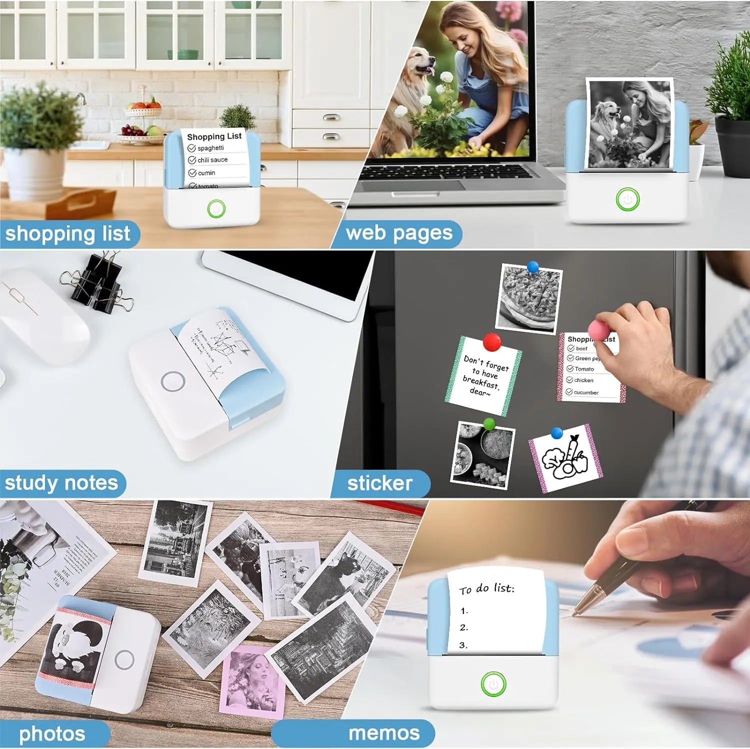 Mini HD Portable Label Thermal Printer