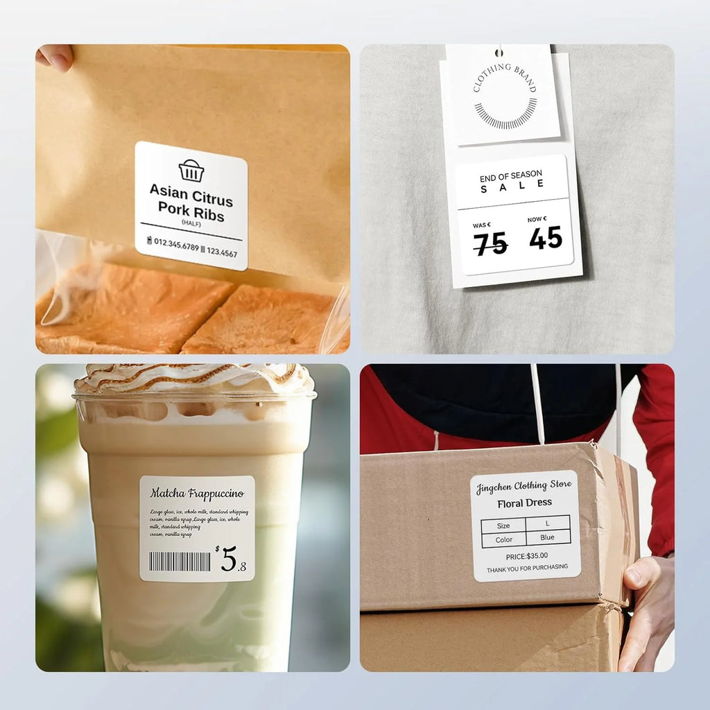 Mini Label Printer Price Tag Office Maker UV Print
