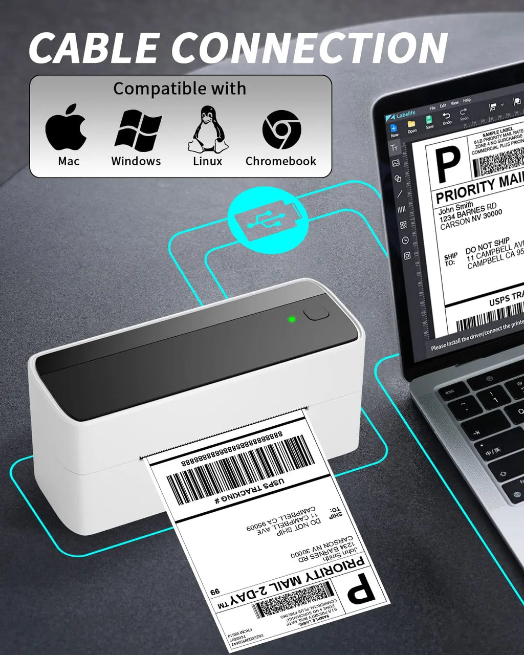 Phomemo 241 Bluetooth Shipping Printer