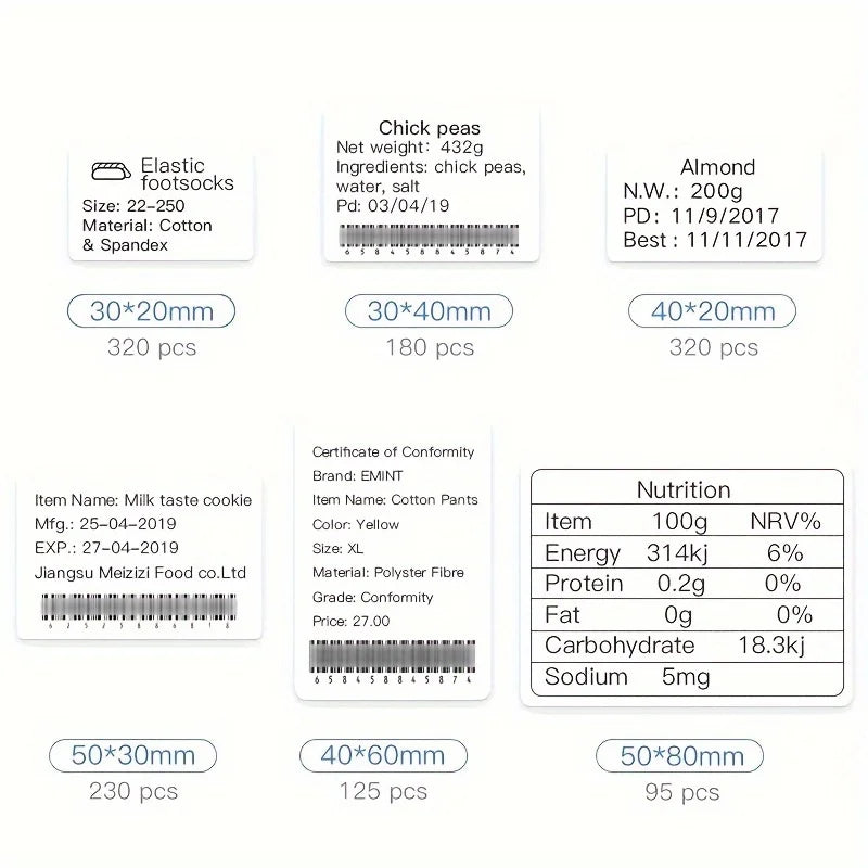 Mini Label Printer Price Tag Office Maker UV Print