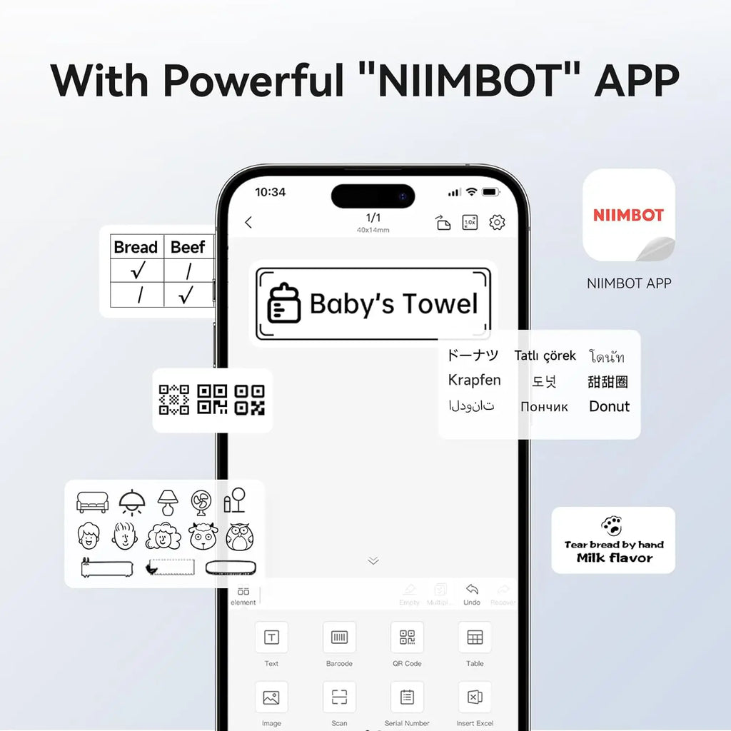 NIIMBOT B1 Portable Thermal Printer
