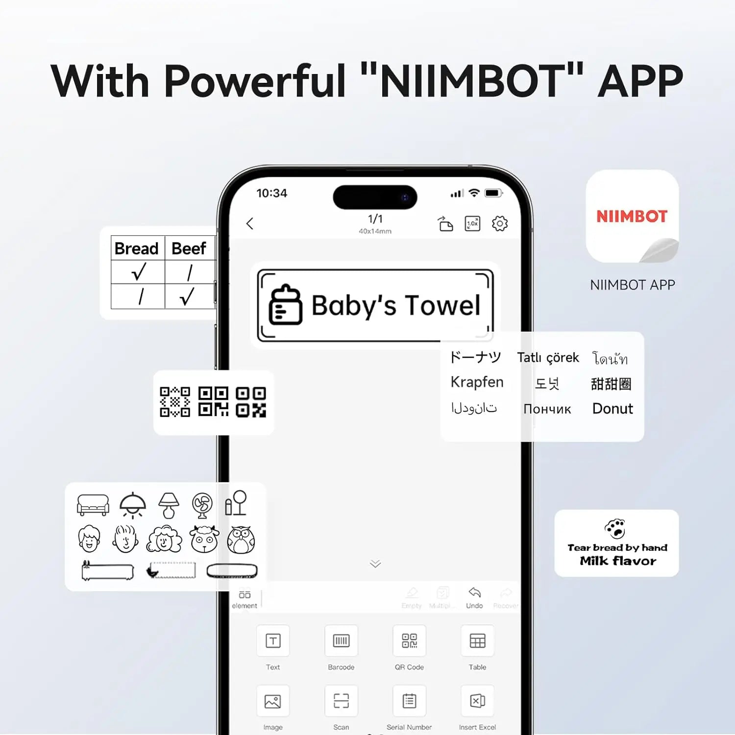 NIIMBOT B1 Portable Thermal Printer