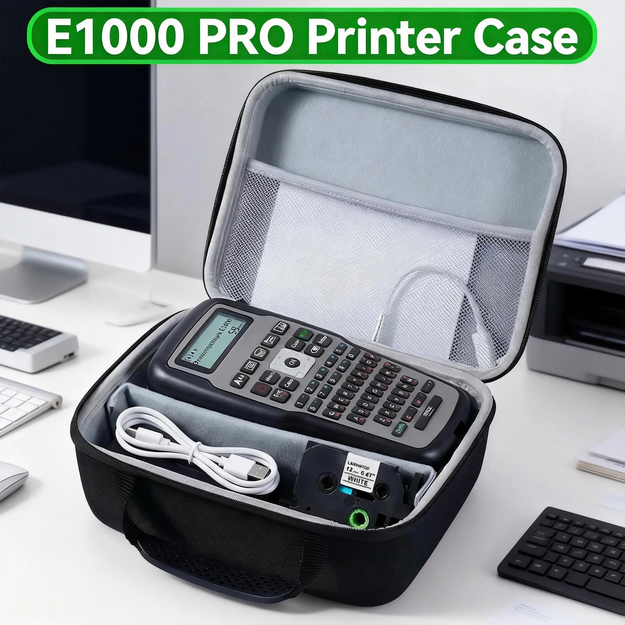 Label Maker Case Bag Compatible with E1000