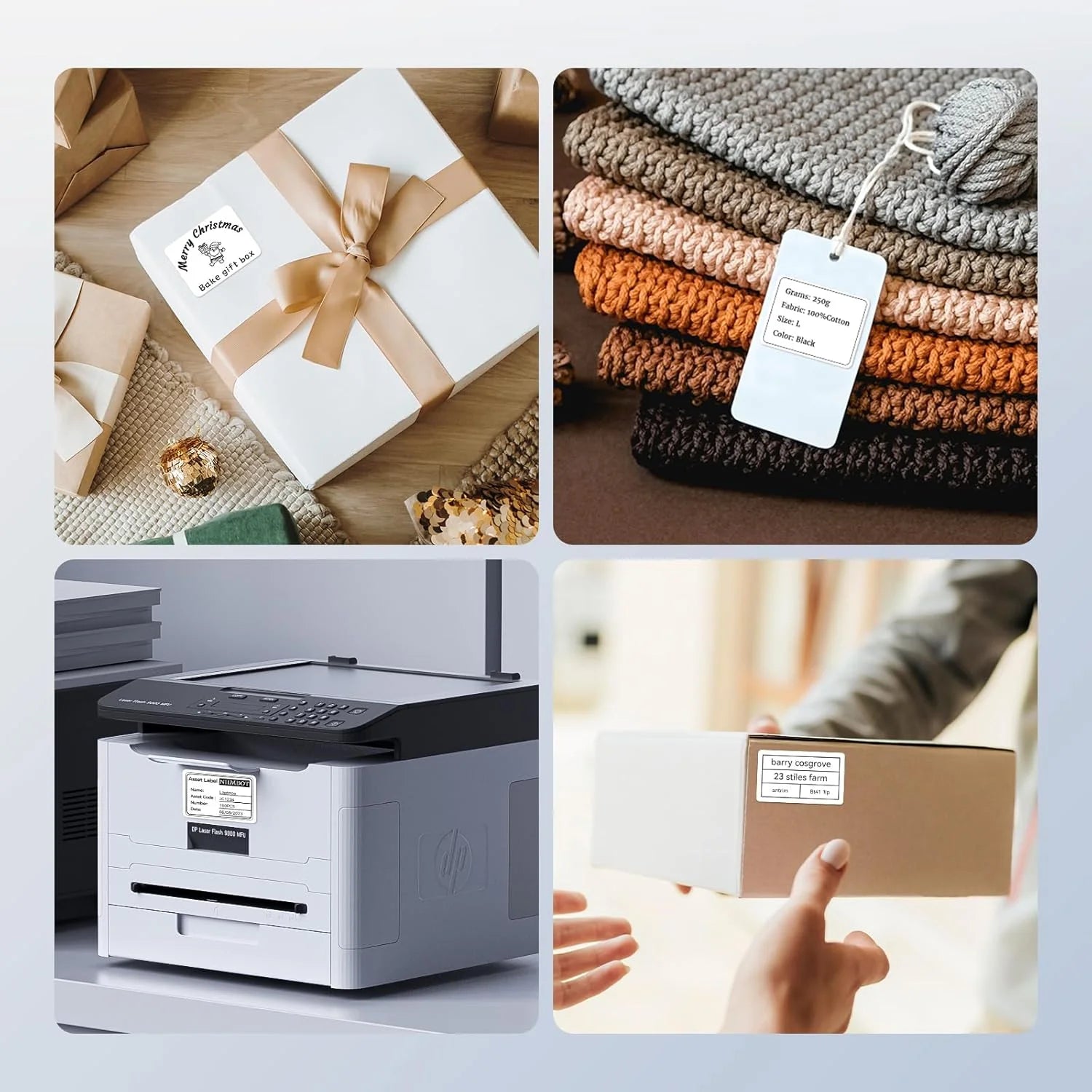 Mini Label Printer Price Tag Office Maker UV Print