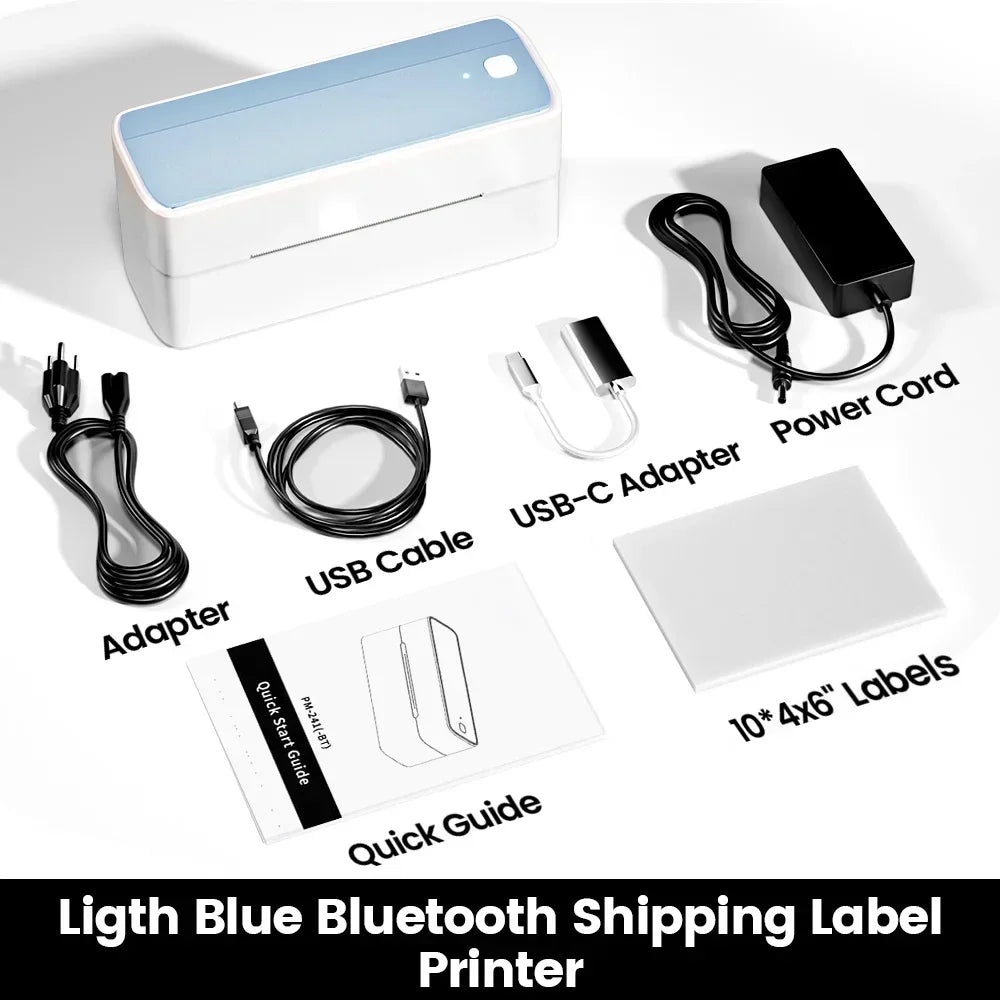 Printer Wireless Small Shipping Label Printer 4X6